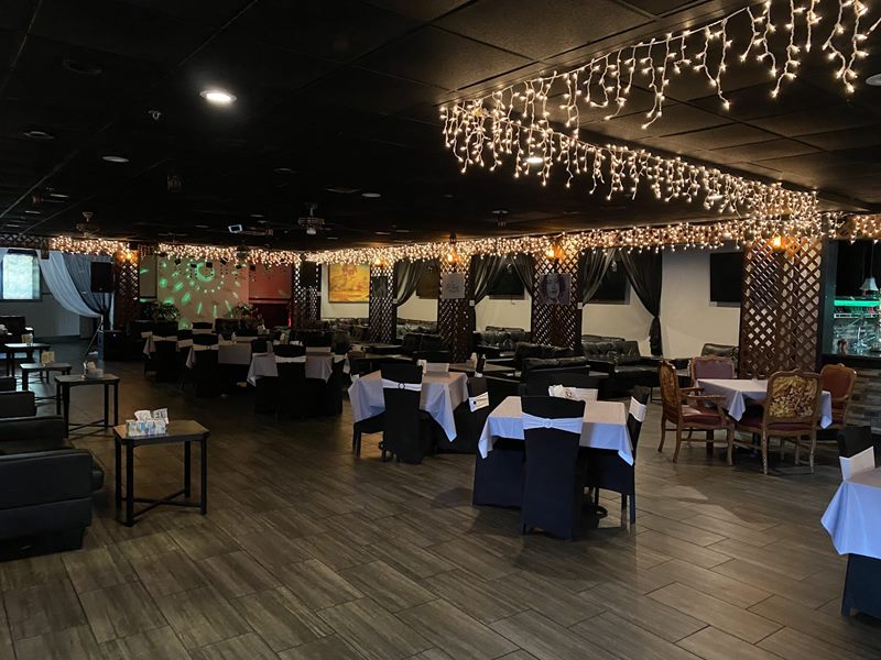 Rozana Restaurant and Hookah Lounge interior